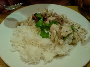Gai Ta Kai - chicken and lemongrass with steamed rice